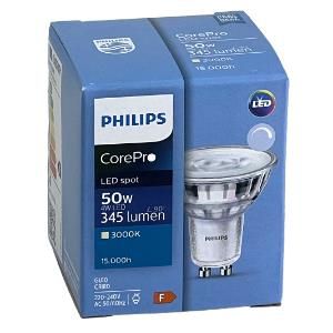 Philips LED spot GU10 4-50W 3000K dimbaar - Afbeelding 2