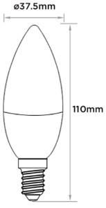 RGB-CCT LED E14 Kaars 4W RF 2.4G - Afbeelding 2