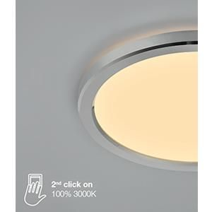 LED Plafonniere Oja 42 zwart 19W 3000K/ 4000K 42cm