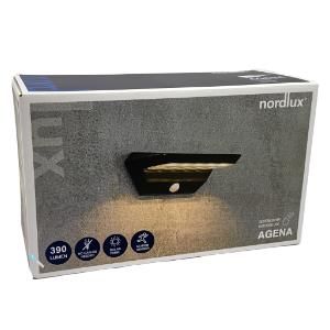LED Solar wandlamp Agena 5W 3000K zwart IP44 - Afbeelding 6