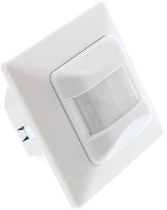 Bewegingsmelder IR inbouw wand wit 2-draads