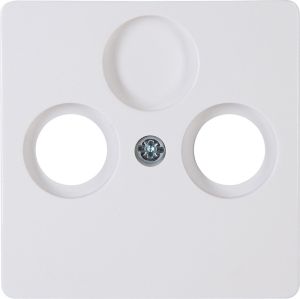Kopp HK05 arctic wit afdekplaat voor coax