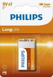 Philips Longlife batterij 9V blister(1)
