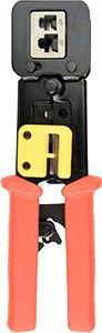 Universele modulaire krimptang RJ45 / RJ12 / RJ11