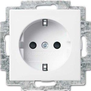 Busch Jaeger WIT inbouw stopcontact wcd RA