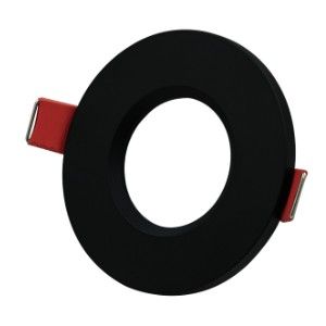 Inbouwspot vast rond 84mm zwart IP65