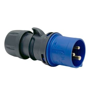 CEE 3P/16A/230V stekker blauw