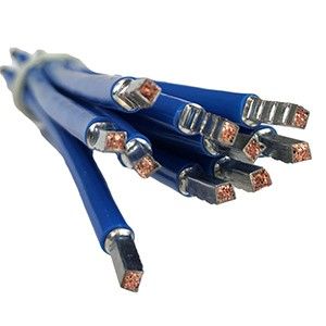 Draad 6qmm soepel 25cm blauw