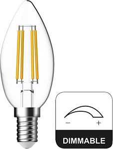 Energetic LED kaars E14 4,2-40W 2700K filament helder dimbaar