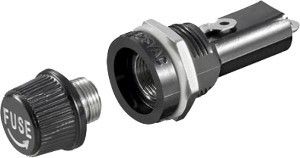 Inbouw zekeringhouder 5x20mm
