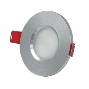 Inbouwspot vast rond 84mm geborsteld aluminium IP65