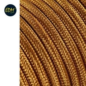 Omsponnen snoer 2x0,75qmm goud 5m