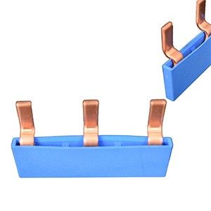 Kamrail 1 fase 3pol. 17,8mm gebogen blauw