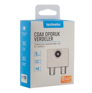 Coax opdruk verdeler 2-voudig IEC - TV splitter