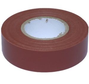 Isolatietape PVC 19mm rol 20m bruin
