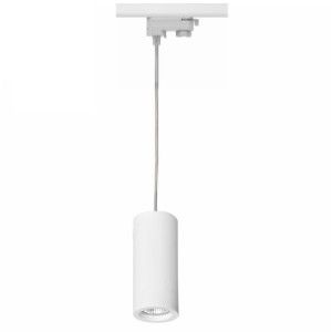 Railspot 3-fase hanglamp met GU10 fitting wit