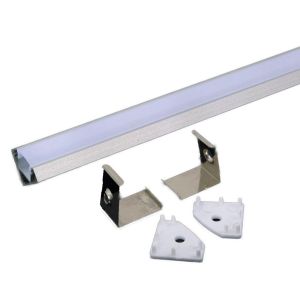LED hoekprofiel opbouw alu 19x19mm 2m matte kap