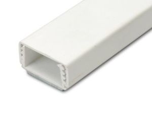 Leidinglijst 20x10mm WIT hoogte verstelbaar 5x2m + tape