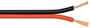 Luidsprekersnoer 2 x 1.5qmm rood/zwart