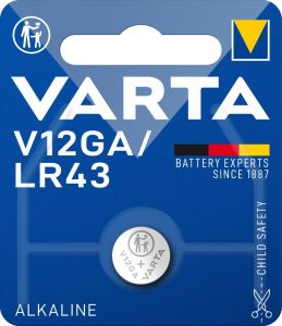 Varta V12GA knoopcel batterij LR43 blister(1)