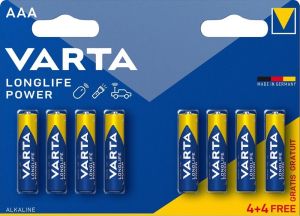 Varta Longlife Power batterij AAA blister(8)