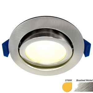 LED inbouwspot 5W 2700K 85mm 60gr rond verstelbaar geschuurd staal