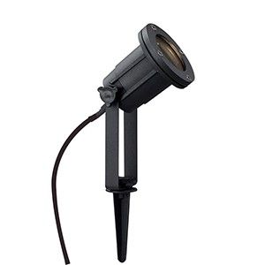 Tuinspot op spie zwart GU10 40cm 1.8m snoer