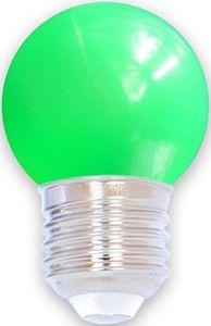 LED kogellamp E27 groen 1W