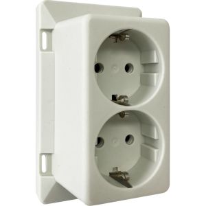 Deksel met dubbel stopcontact RA voor lasdoos HAF 3611