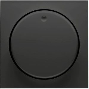 PEHA Badora MAT ZWART afdekplaat + knop dimmer