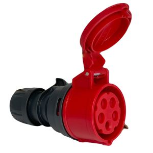 CEE 5P/32A/400V contra rood