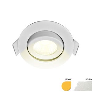 LED inbouwspot 5W 2700K 62mm 60gr rond verstelbaar wit