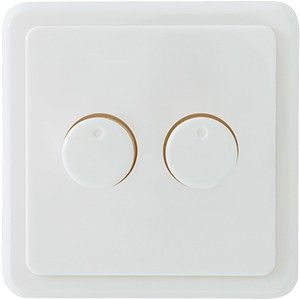 Afdekraam + knop duo dimmer voor Peha LW