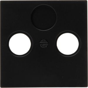 Kopp HK07 PURE mat zwart afdekplaat voor coax
