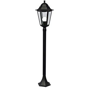Paallamp Cardiff E27 zwart IP44 100cm
