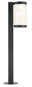 Paallamp Coupar E27 zwart IP44 80cm