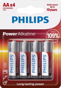 Philips Power Alkaline batterij AA blister(4)