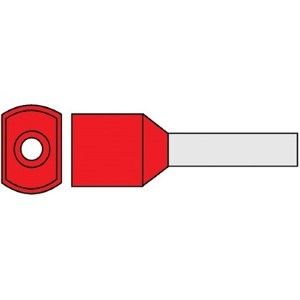 Adereindhuls geisoleerd twin 1,0x8 rood