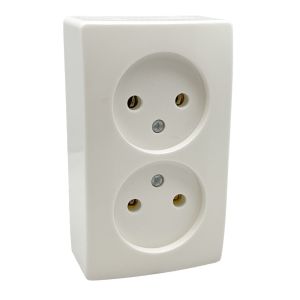 PEHA LW opbouw stopcontact dubbel wcd