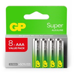 GP Super Alkaline batterij AAA blister(8)