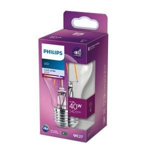 Philips LED GLS E27 4,3-40W 2700K filament helder blister