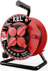 Kabelhaspel H05 3x1,5qmm 25m rood IP44