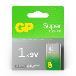 GP Super Alkaline batterij E 9V blister(1)