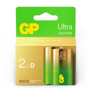 GP Ultra Alkaline batterij D blister(2)