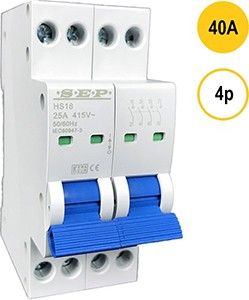 Hoofdschakelaar 40A 4p SEP