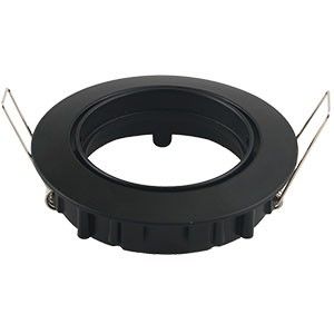 Inbouwspot verstelbaar 50mm rond zwart