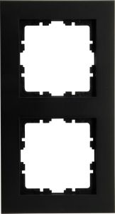 Kopp HK07 PURE mat zwart 2 voudig afdekraam