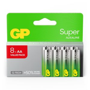 GP Super Alkaline batterij AA blister(8)