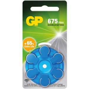 GP gehoor batterij ZA675 blister(6)