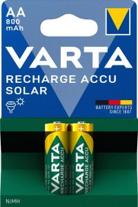 Varta NiMH oplaadbare batterij AA 800mA Solar blister(2)